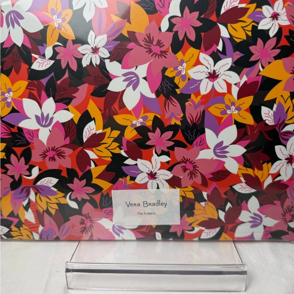 NWT Vera Bradley Rosa Floral File Folders